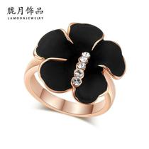 Cross-border hot-selling jewelry Fashion OL jewelry 3A zircon inlaid rose gold plated womens ring