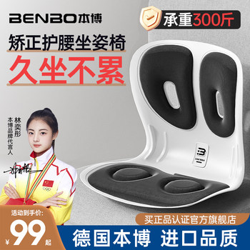 German Benbo Ergonomic Lumbar Support Cushion for Sitting, Large Office Chair Cushion for Prolonged Sitting, Ergonomic Chair