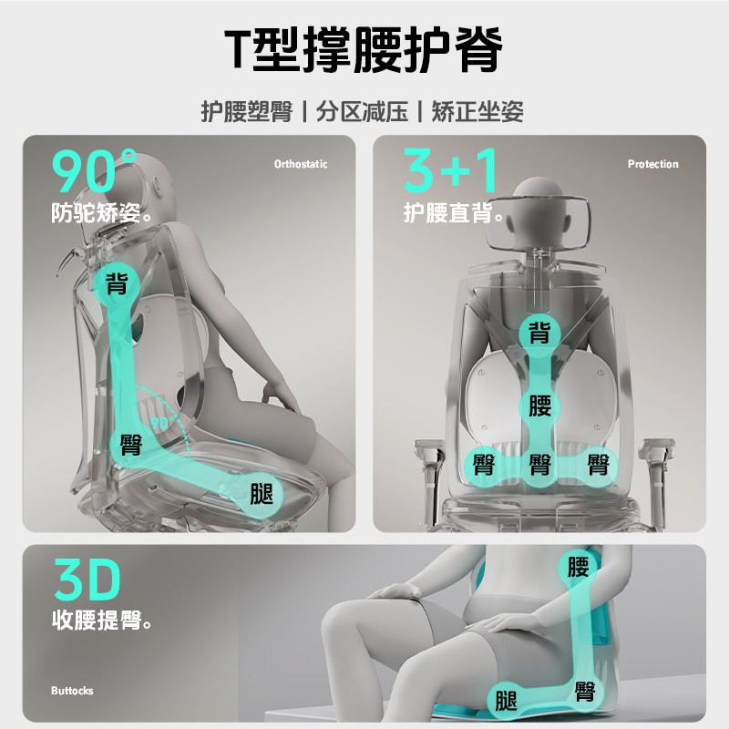 [Celebrity Style] Benbo Ergonomic Lumbar Support Cushion Posture Correction Chair Office Lumbar Backrest Seat