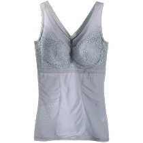 Shapewear for the upper body without bra tummy control waist corset summer thin all-in-one body shaping top with breast pads