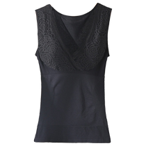 Autumn and winter body shaping warm vest womens tummy control corset thin inner wear bottoming underwear lace slimming body shaping top