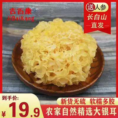 Jibaikang Northeast specialty authentic Tremella farmhouse white fungus snow ear glutinous ear Gutian golden ear dry goods 100g without sulfur