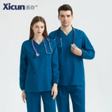 系存 Униформа врача для работы, демисезонный лонгслив, короткий рукав