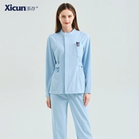 Синий лонгслив, нарукавники, комплект