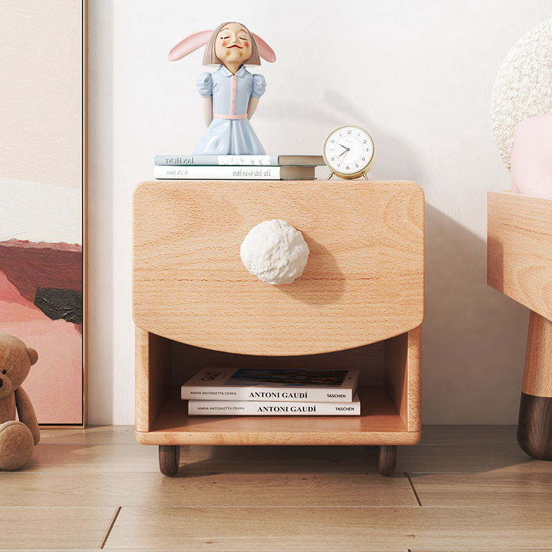 Carpenter Living Children's bed head cabinet Cartoon Bucket Cabinet Containing Cabinet Creative Solid Wood Containing Cabinet Girl Children's house innate