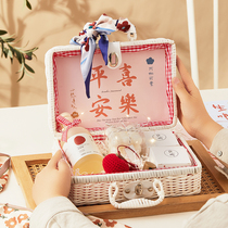 Eclipse Fruit Wine Gift Box Dress Custom Bamboo Basket Birthday Present Lychee Wine Turquoise Girls Breathe Low Sweet Wine