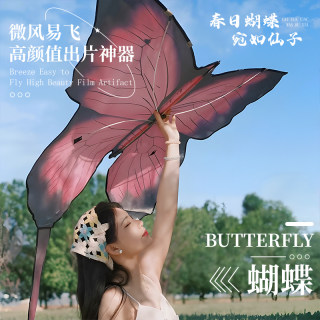 Photo check-in butterfly kite