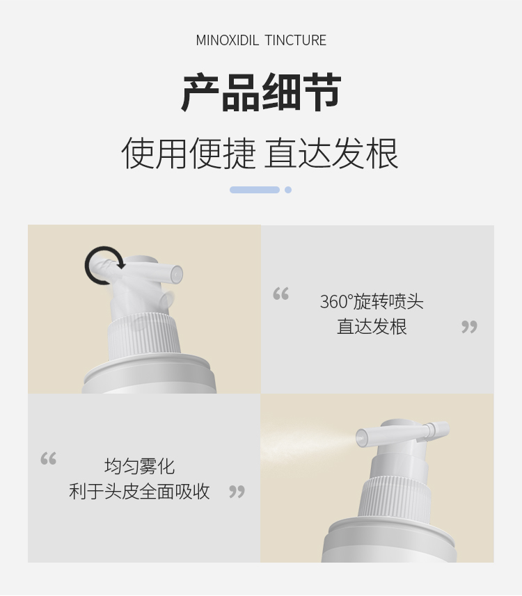 真有效的国药OTC 蔓迪 米诺地尔酊 防脱生发喷剂 30ml 图14