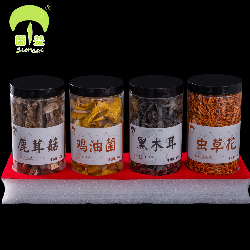 菌益 山珍干货礼盒 菌菇大礼包 396g  双重优惠折后￥79.1包邮