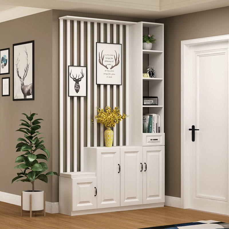 Nordic style Entrance Iron Art Partition Screen Living-room Door Hall Partition Cabinet Partition Wall Home room Separation Genguan Cabinet