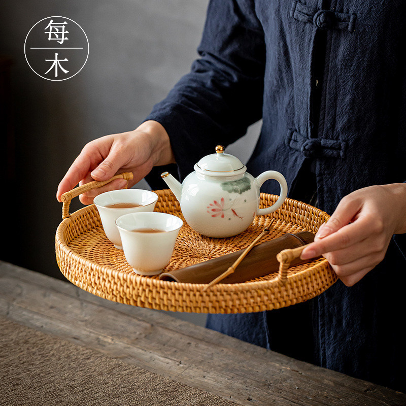 Vine-set-dishes gourmet food tea set fruit sweets for photography Photo Props Static Swing Pieces Retro Plate Ornaments