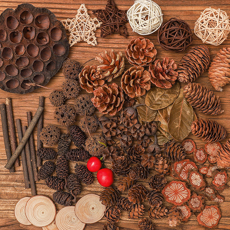 Pine Nuts Retro Ancient Wind Pendulum Shooting Movie Food Photo Shoot With Props Swing Piece Small Items Background Decorative Ornaments