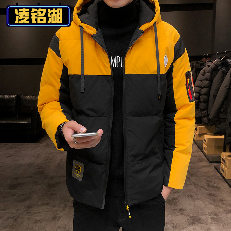 凌铭湖9男士棉衣冬季外套2019新款韩版潮流帅气潮牌冬装羽绒棉服