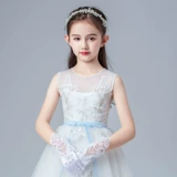 Детское платье, короткие белые перчатки для принцессы, в корейском стиле, подарок на день рождения