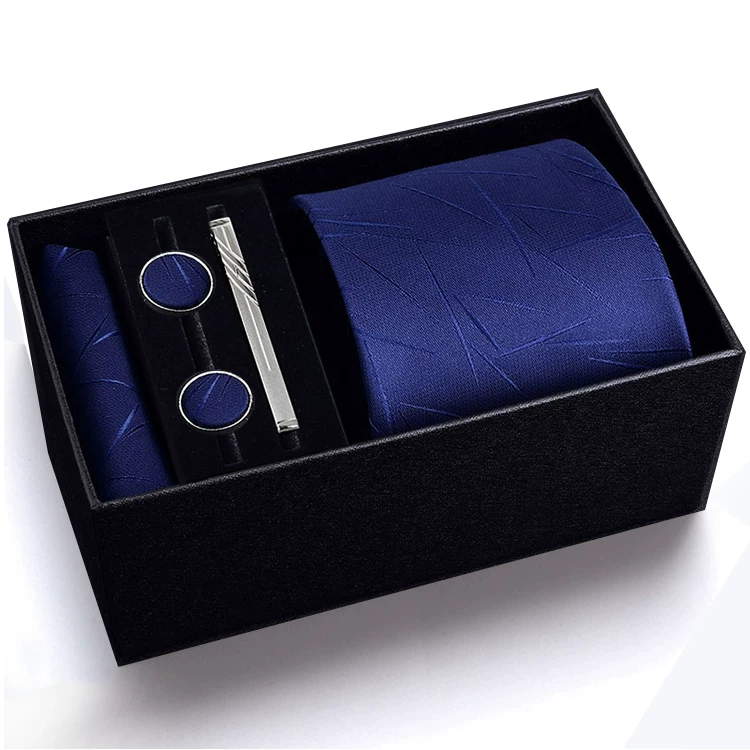 Gift box, classic suit jacket, black red tie