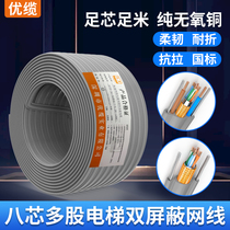 You cable elevator network cable monitoring special accompanying cable GB surveillance camera super five double shielded with power cable