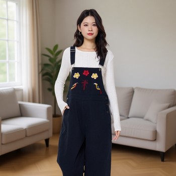 Maternity denim overalls spring and autumn