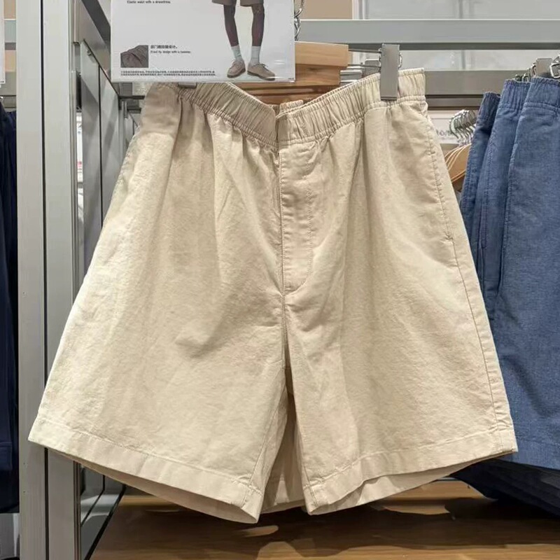Uniqlo 482260 Men's Linen Blend Comfortable Shorts 26 Spring and Summer New Style Uniqlo 482260 Men's Linen Blend Comfortable Shorts 26 Spring and Summer New Style