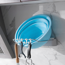 Face basin rack toilet rack non-perforated wall-mounted bathroom toilet kitchen toilet washbasin storage rack