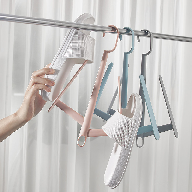 Balcony shoe drying rack hook multi-functional household shoe drying device shoe drying rack outdoor windproof clothes hanger shoe hook
