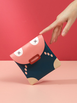 Sanitary napkin storage bag large capacity cartoon portable aunt towel storage bag carry student girl Japanese style