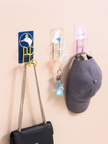 Toilet no trace-free punch-free hanging washbasin storage rack kitchen bathroom wall-mounted basin adhesive hook strong load-bearing hook