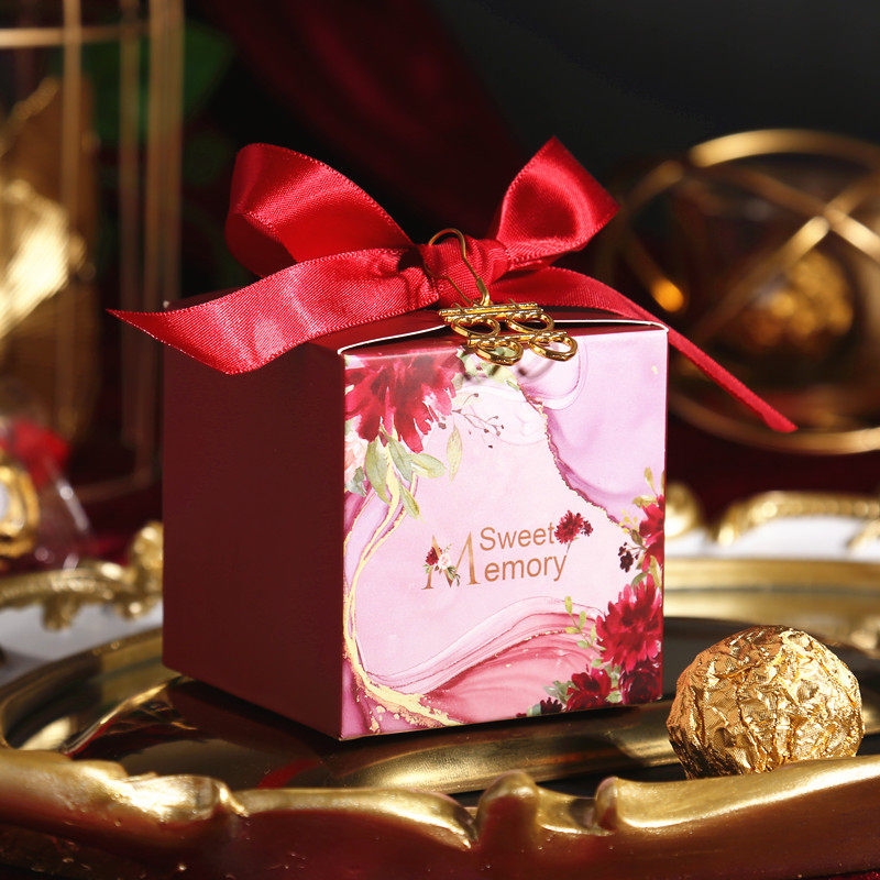 Morning Jue baroque candy box Creative wedding candy box Paper box ins wind wedding candy empty box Gift box