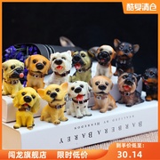 12 con chó khe nhà chó nhựa bàn trang trí chó mô phỏng động vật thủ công sáng tạo món quà tủ TV