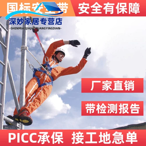 Национальный стандартный полный корпус Три -точка Три -точечная страховая полоса ремней безопасности на открытом воздухе высокая высокая эксплуатационная операция по защите безопасности