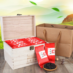 武夷大红袍茶高端送礼木盒装红茶茶叶