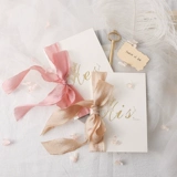 Свадебная карта Свадебная гарантия Alie Sen Sen Bow Bow Hot Card Diy Creative Certain Card