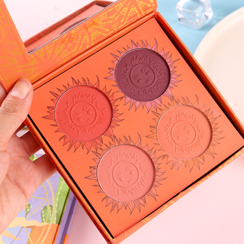 Sun god blush plate shadow repairing one nude makeup natural three-in-one multi-color combination set sunburn female