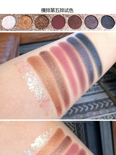 Многоцветные палетка теней, матовые водостойкие большие блестки для ногтей, портативный карандаш для глаз, не растекается