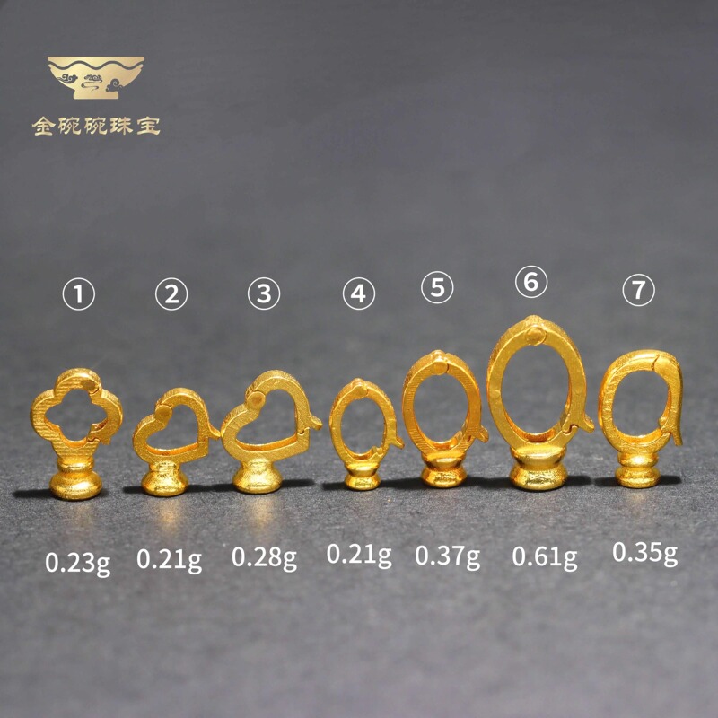 18K Gold Accessories DIY Clasps Handmade Gold Fist Clasps Pendant Clasps Handshake Clasps Hidden Thread Necklace Clasps Bracelet Clasps