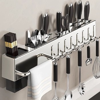 Wall-mounted chopsticks tool holder