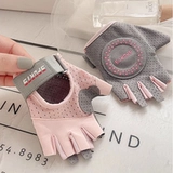 Летние перчатки для спортзала, дышащий шелковый спортивный нескользящий износостойкий комплект для йоги, без пальцев