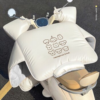 Electric vehicle windshield quilt, winter velvet thickened battery motorcycle windshield, universal windproof and waterproof new model for all seasons