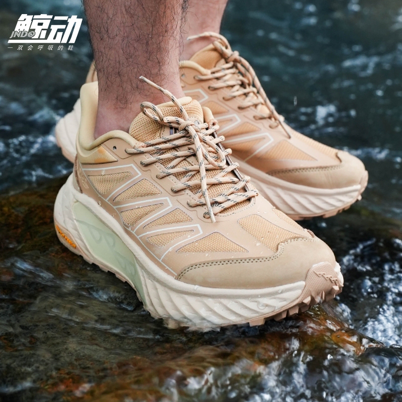 Whale Breathing Shoes Outdoor Trail Running Shoes Tesla Valve Exhaust Water-Resistant Wear-Resistant Breathable Shock-Absorbing Sports Shoes