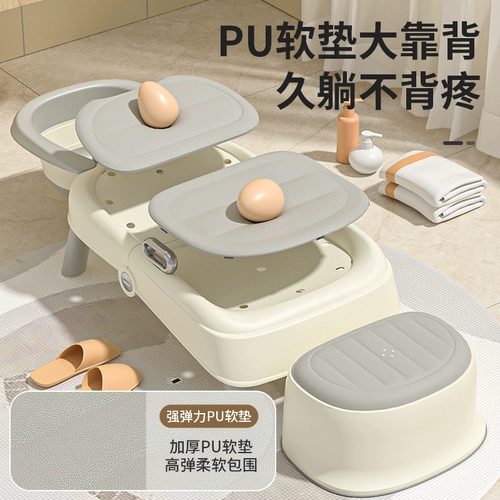 Складной большой стульчик для мытья головы для домашнего использования