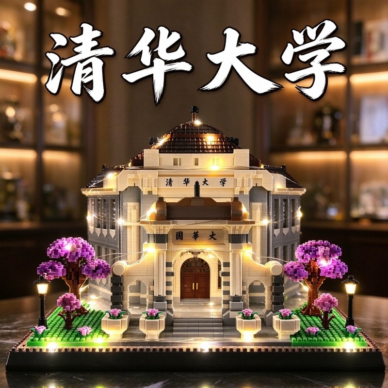 Beijing Tsinghua University High-Difficulty Giant 3D Puzzle Building Model Assembly Toy for Boys and Girls