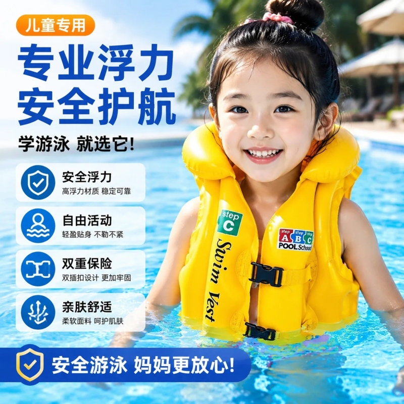 Swimming Ring, Children's Life Jacket, Inflatable Buoyancy Vest, Anti-Drowning Swimming Vest, Life Buoy, Portable Safety Airbag Swimming Ring, Children's Life Jacket, Inflatable Buoyancy Vest, Anti-Drowning Swimming Vest, Life Buoy, Portable Safety Airbag