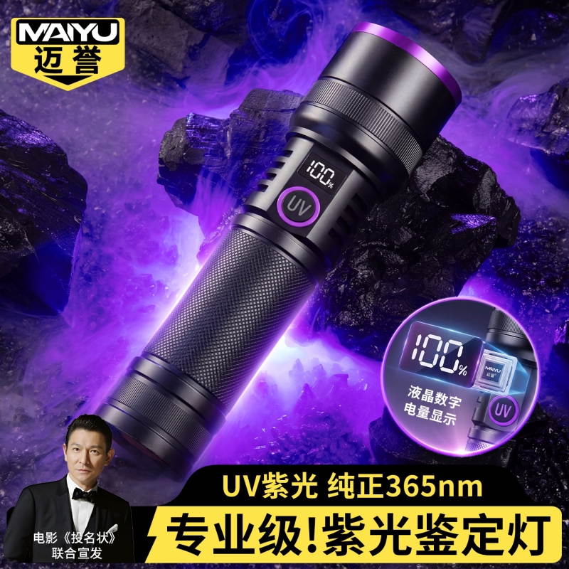 New Model Uv Light for Identification of Jade, Jewelry, Cat's Eye, Emerald, Vegetables, Tobacco, Alcohol, Fluorescent Rechargeable Money Detector Lamp