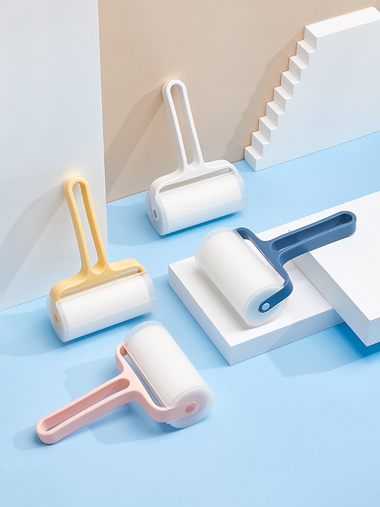 Sticky hair device Tearable roller Stick hair artifact In addition to sweater clothing sticky dust paper felt roller brush Roller brush sticky roll toilet paper