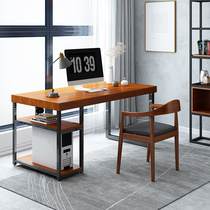Solid Wood computer desk desktop e-sports table large loft desk home simple modern study bedroom Nordic desk