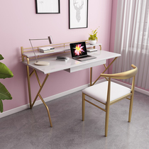 Snooki Nordic solid wood desk 80cm bedroom light luxury computer desk modern simple home writing desk ins style