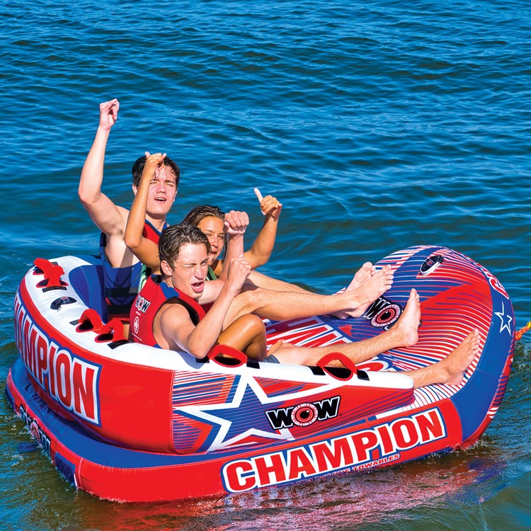 American import WOW water inflatable sofa Ferris boat speedboat drag pull water inflatable drag ring inflatable cushion