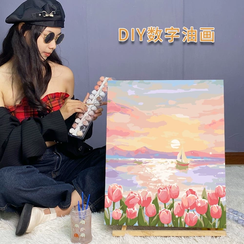 Цифровой акрил для рисования, масляная краска, «сделай сам», ручная роспись