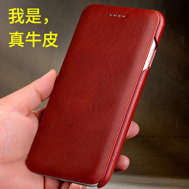 Genuine Leather Flip Phone Case for Apple 16, iPhone 14 Pro Max Protective Leather Cover, High-End 15Promax Business Luxury 13Pro Anti-Drop 12 Magnetic 14Plus Ultra-Thin 11 Men's Apple X