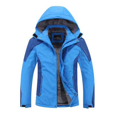 冲锋衣男加绒加厚防风外套情侣装