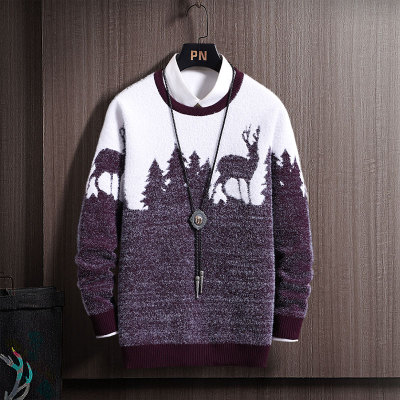 【ASD】韩版针织衫外套男开衫立领毛衣